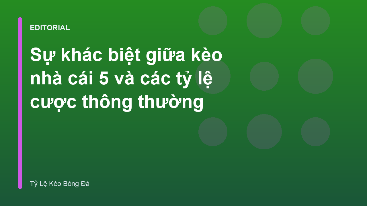 Phân tích sự khác biệt giữa các tỷ lệ cược bóng đá